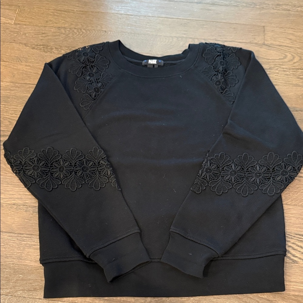 Paige  Secret Black Floral Sweater